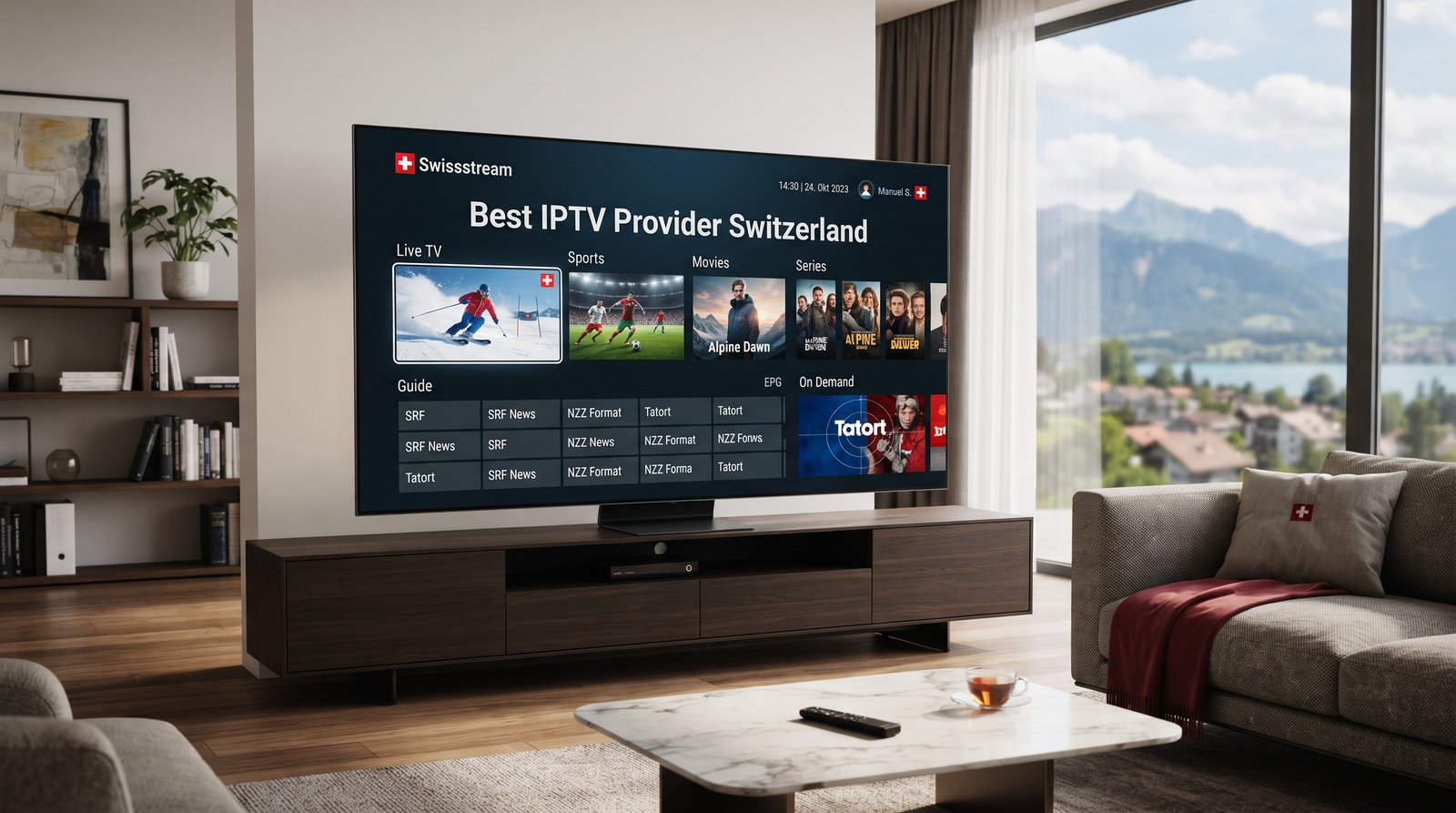 Best IPTV Provider Switzerland mit Swissstream