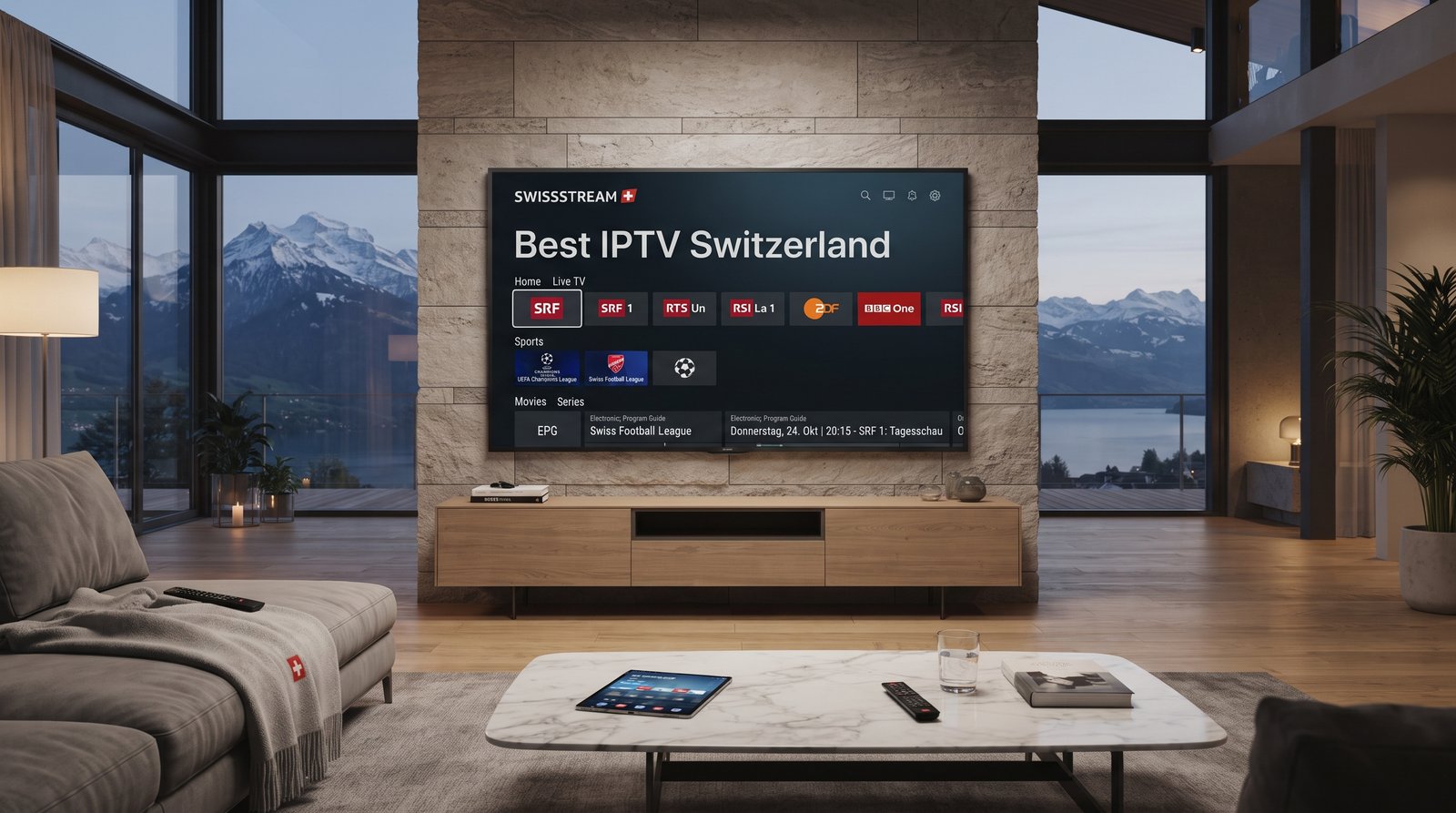 Best IPTV Switzerland mit Swissstream