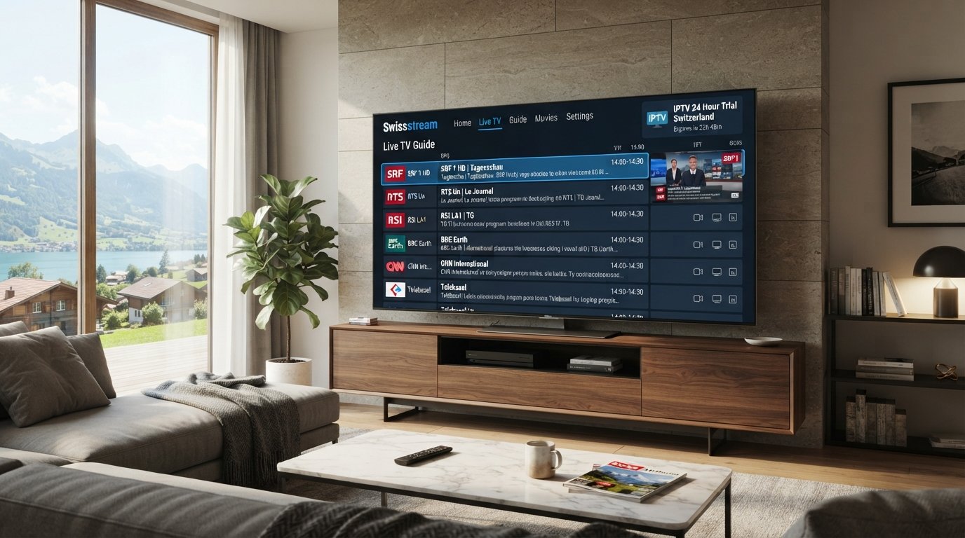 IPTV 24 Hour Trial Switzerland mit Swissstream