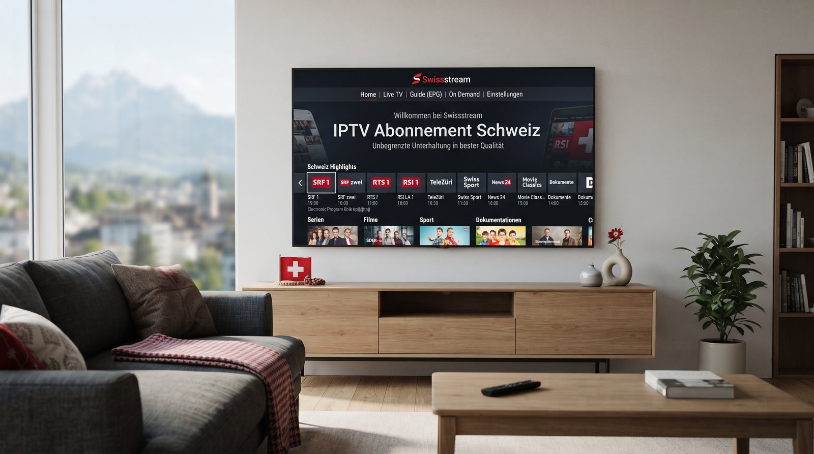 IPTV Abonnement Schweiz mit Swissstream