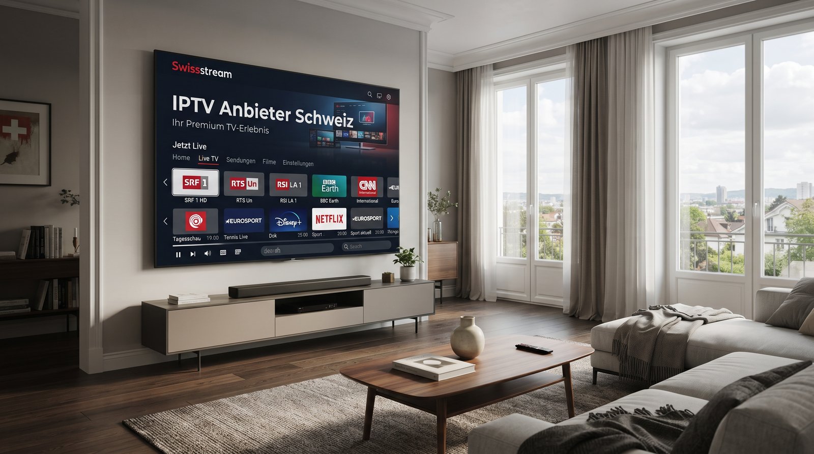IPTV Anbieter Schweiz mit Swissstream