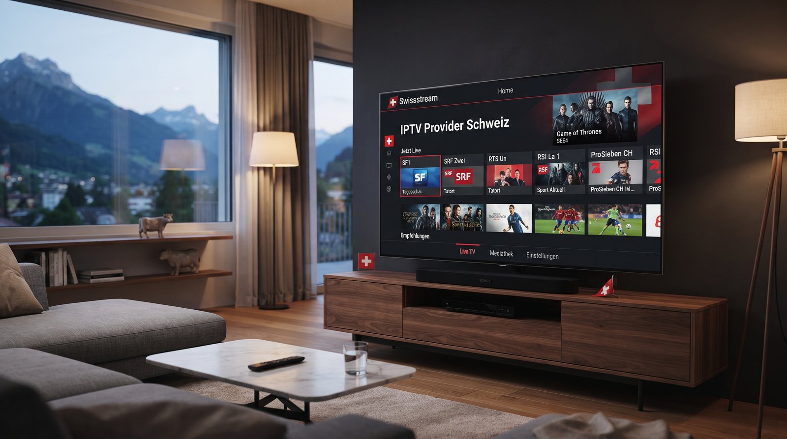 IPTV Provider Schweiz mit Swissstream