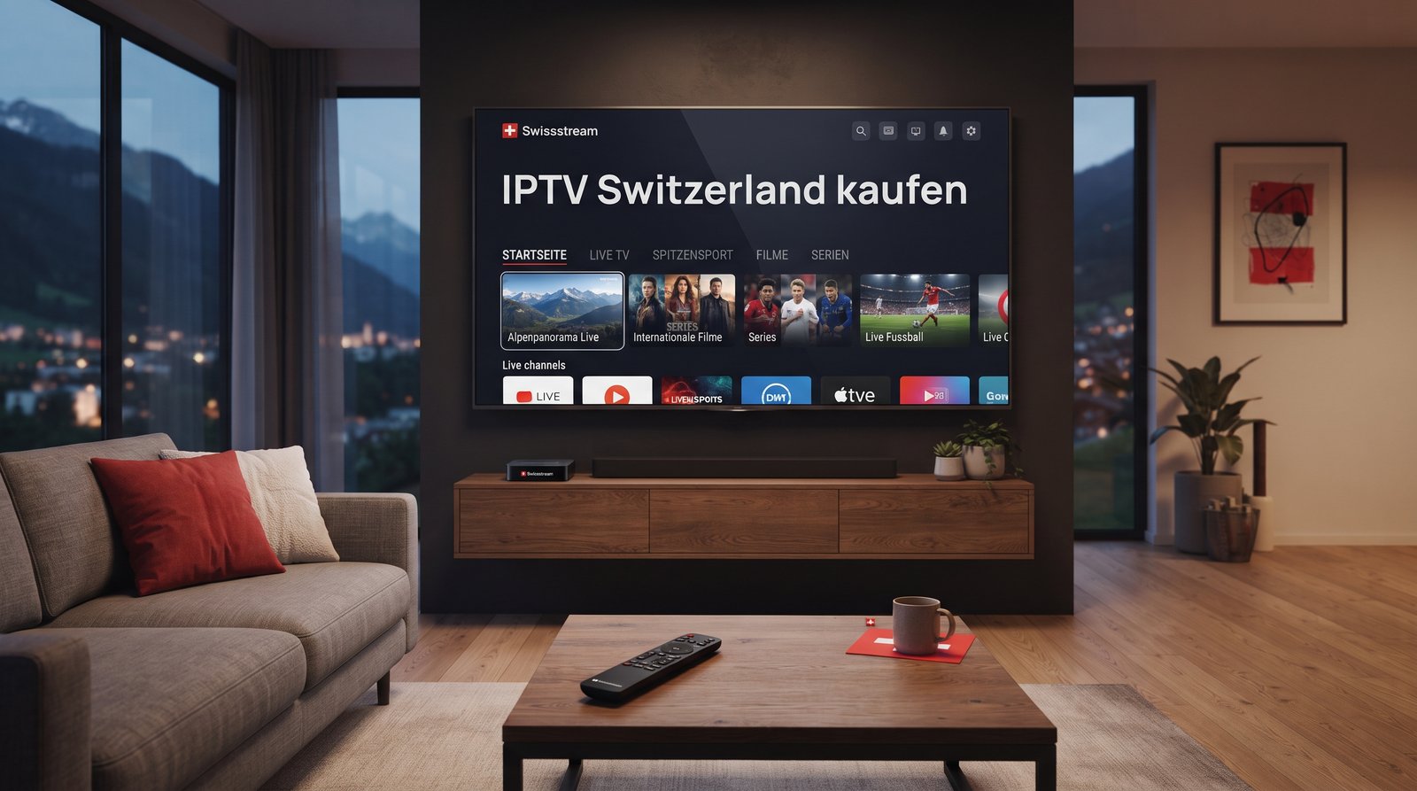 IPTV Switzerland kaufen mit Swissstream