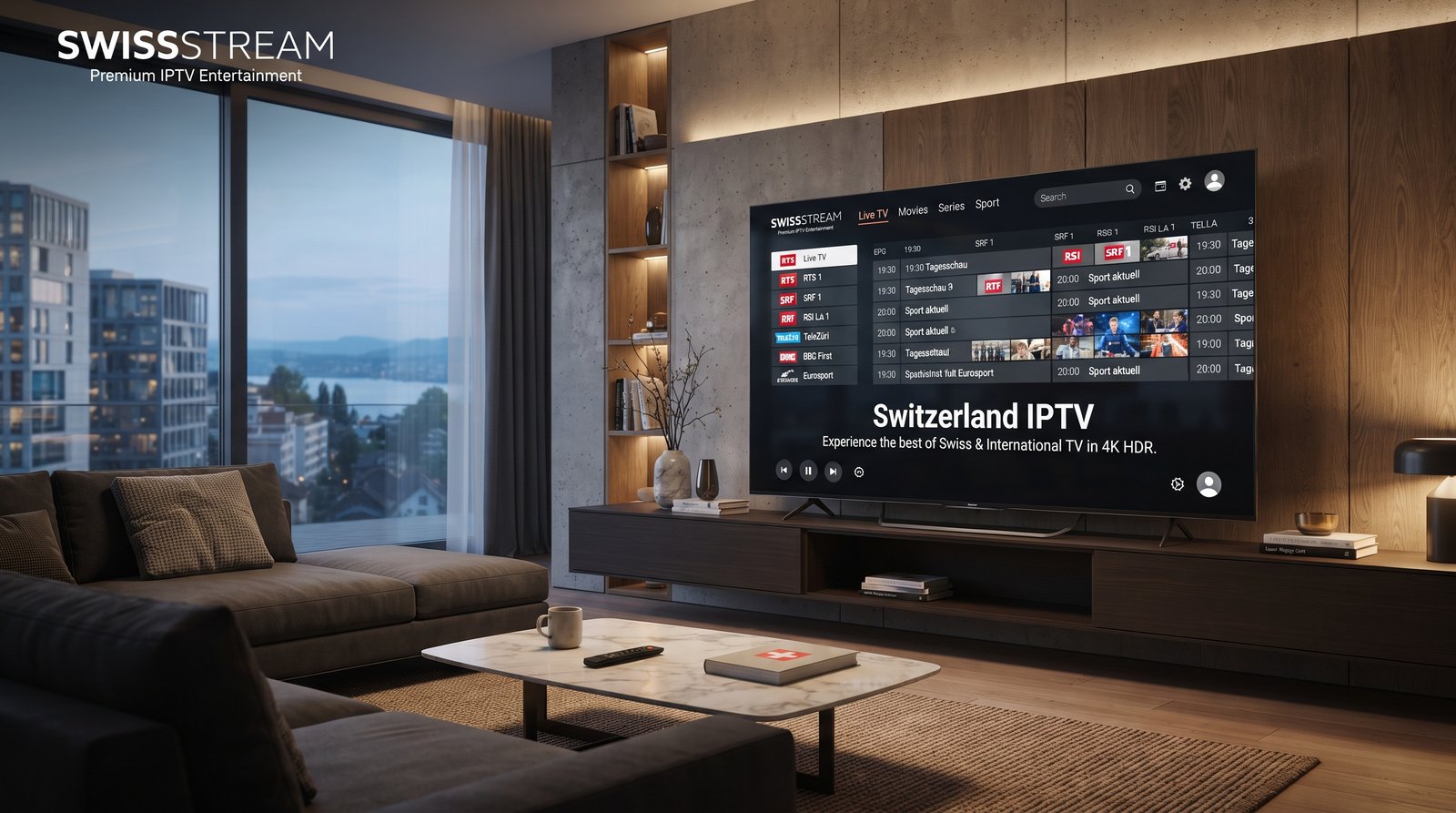 Switzerland IPTV mit Swissstream in der Schweiz